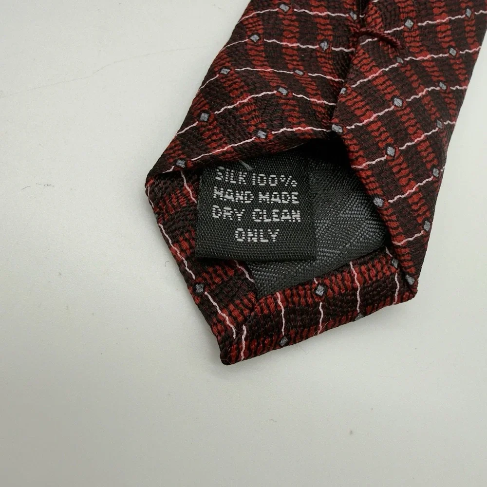 Men's Bocara Tie Necktie Red Black & Blue 100% silk‎ 60